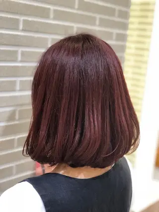 ミディアム カラー 山北 咲子のヘアスタイル