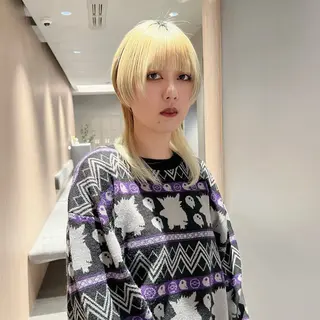 セミロング 🐺立川のウルフ屋 さん🐺おかみ🐺のヘアスタイル