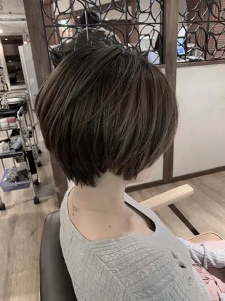 ショート カラー SALOWIN(サロウィン)広島並木通り所属・田村和範/似合わせ カラー/髪質改善のヘアスタイル