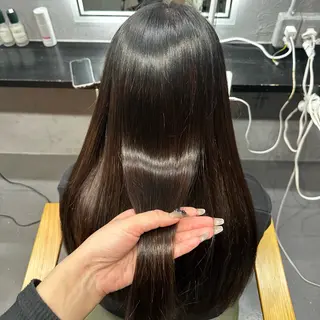 ロング 出崎 風果のヘアスタイル