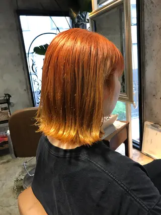 ミディアム カラー パーマ ヘアアレンジ メンズ キッズ ネイル マツエク・マツパ サロンドミルク 原宿のヘアスタイル