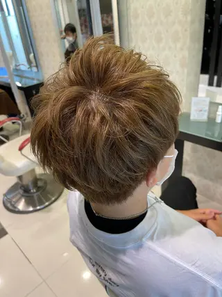 ショート カラー メンズ 杉田 一浩のヘアスタイル