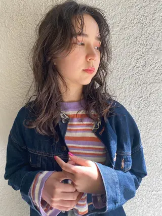 ロング カラー パーマ Hayashi Shioriのヘアスタイル