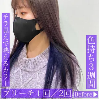 ロング カラー ナカタケ ユウのヘアスタイル