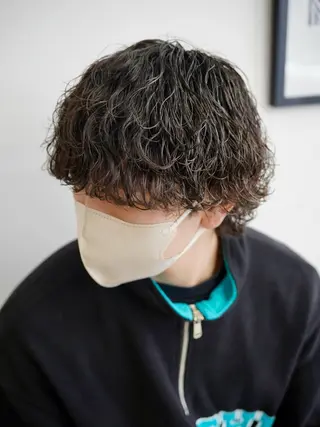 パーマ メンズ メンズパーマ／長岡 坂口祥貴のヘアスタイル