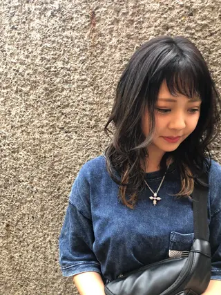 ロング カラー ヘアアレンジ GO TODAY SHAiRE SALON所属・透明感カラー🤎 ゆりのヘアスタイル