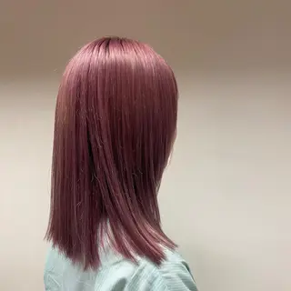 セミロング カラー 🩶レイヤーカット 🩶柔らかカラー結愛のヘアスタイル
