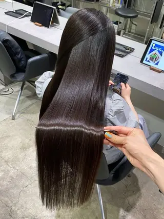 ロング 大野 仁のヘアスタイル