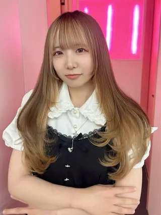 ロング ブリーチカラー 特化/MAHIROのヘアスタイル