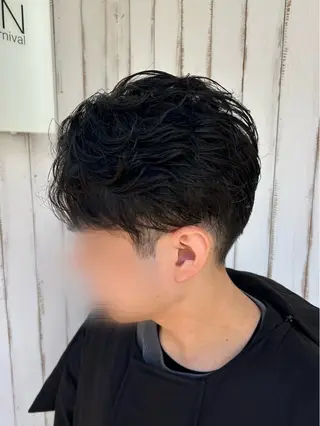 ショート パーマ メンズ aine / 練馬江古田のヘアスタイル