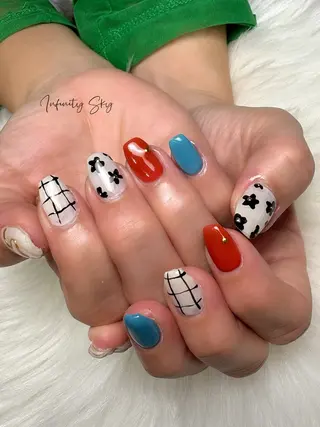 ネイル infinity skyのネイルデザイン