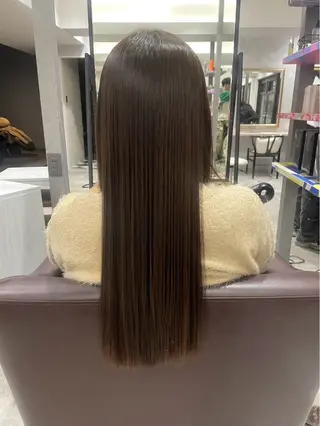 ロング カラー 透明感/艶感/縮毛 矯正/NATSUMIのヘアスタイル