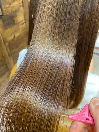 セミロング Puamelia 名古屋所属・韓国風ヘア✻透明感 カラー✻yukaのヘアスタイル