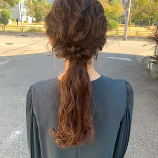 ロング ヘアアレンジ 野々村 朋美のヘアスタイル