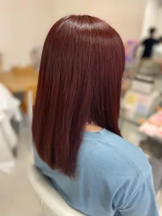 セミロング カラー 菊地 美憂のヘアスタイル