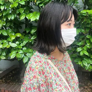 ミディアム カラー 長井 美佳のヘアスタイル