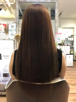 ロング カラー 青野 文香のヘアスタイル