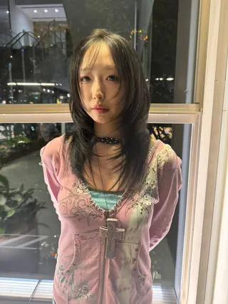 ロング 菊地 純哉のヘアスタイル