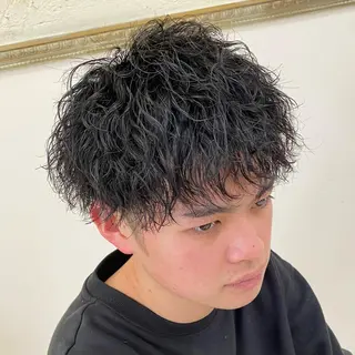 パーマ メンズ 年間2000名担当◎ パーマ職人/仲原佑樹のヘアスタイル