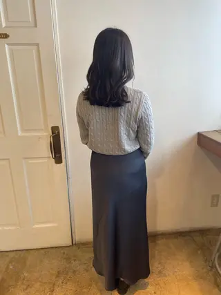 ミディアム カラー MIOベージュカラー 柔らかいカラーのヘアスタイル