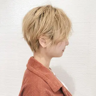 ショート ショート/ボブ/ 白髪ぼかし/しんやのヘアスタイル