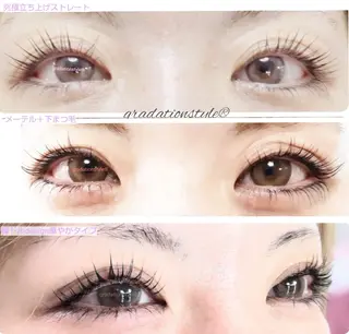 マツエク・マツパ 🎼グラデーション スタイル札幌♫*⁠✧のマツエク・マツパデザイン