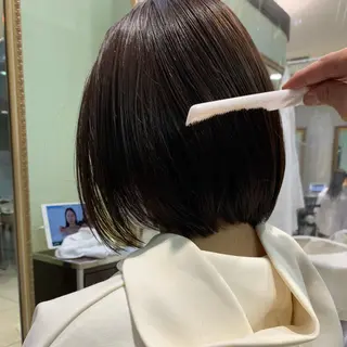 ショート タンバルモリパーマ 礒井メンキのヘアスタイル