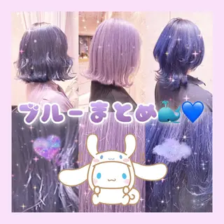 セミロング 川井麻由🎀アイドル 量産🎀ピンクカラーのヘアスタイル