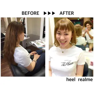 ショート ミディアム セミロング カラー パーマ ヘアアレンジ 成松 勇治のヘアスタイル