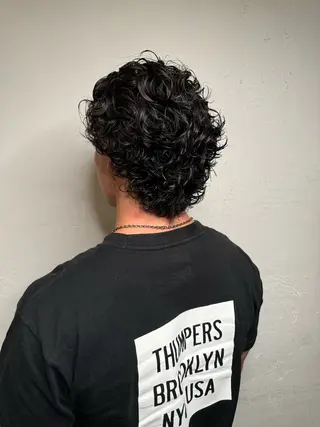 ミディアム パーマ メンズ 💈メンズ特化💈 TASUKUのヘアスタイル