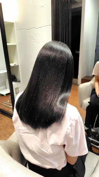 セミロング 小河 恵子のヘアスタイル