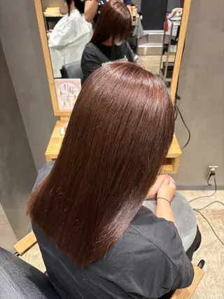 セミロング カラー Inity心斎橋/ クルミのヘアスタイル