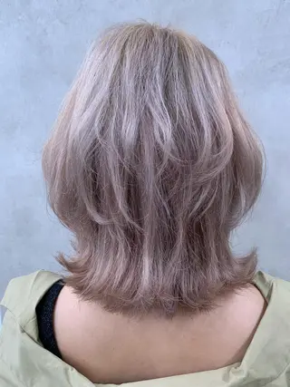 ミディアム カラー I'S.横浜所属・赤み消しカラー 🍀JUNKIのヘアスタイル