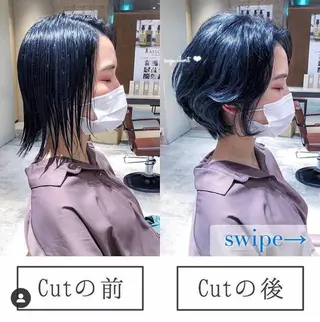 ショート カラー AFLOAT TOKYOのヘアスタイル
