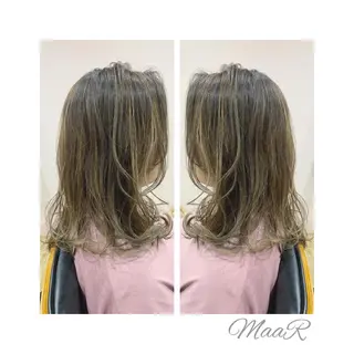 ミディアム MaaR所属・Asuka Mabuchiのヘアスタイル