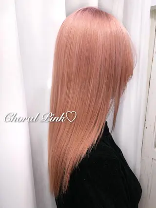 セミロング カラー 韓国ヘア🤍髪質改善 🇰🇷AKANEのヘアスタイル