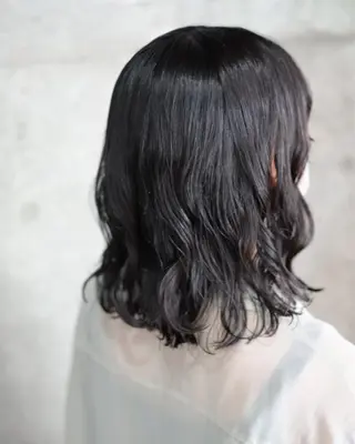 ミディアム パーマ ボブパーマコテ巻き風 パーマNo1深江秀平のヘアスタイル