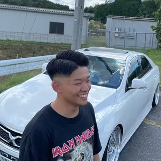 ショート メンズ HIRO GINZA barber shop 横浜店所属・ヒロ銀座　無料 フェード　細内のヘアスタイル