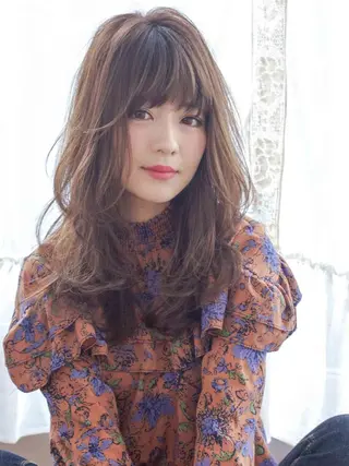 セミロング ＨＩ ROのヘアスタイル