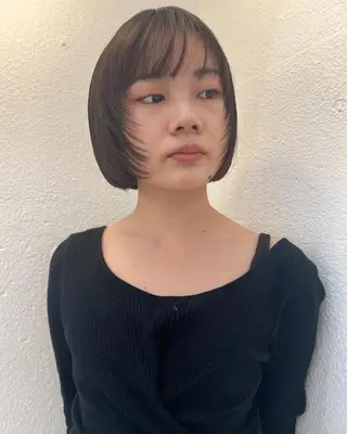 ミディアム ブリーチカラー🎀 韓国風/寺門美優のヘアスタイル