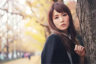 セミロング ロング カラー パーマ 川間 将彦のヘアスタイル