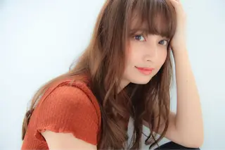 ロング カラー 大人っぽ♡上品な暖色 ♡ブリーチなし♡のヘアスタイル