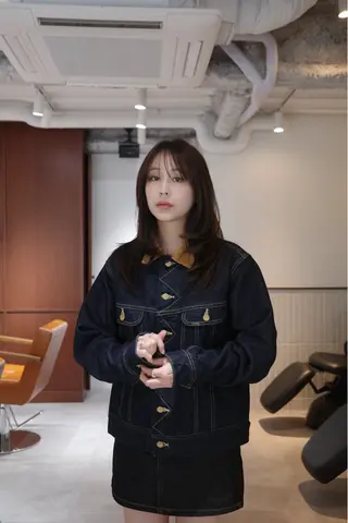 セミロング カラー opus 店長大和 レイヤー/赤み消しのヘアスタイル