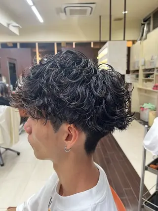 ショート パーマ メンズ AROH  men's cut&men's perm 船橋店所属・🧊メンズ特化🧊 高木航希のヘアスタイル