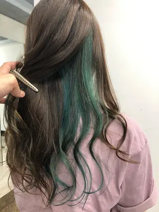 ミディアム カラー 🌟髪質改善ケアカラ ー美髪縮毛矯正y🌟のヘアスタイル