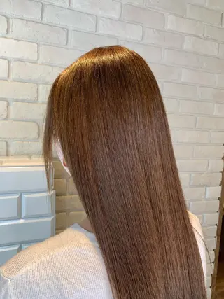 ロング カラー 髪質改善/縮毛矯正 艶カラー/珠聡のヘアスタイル
