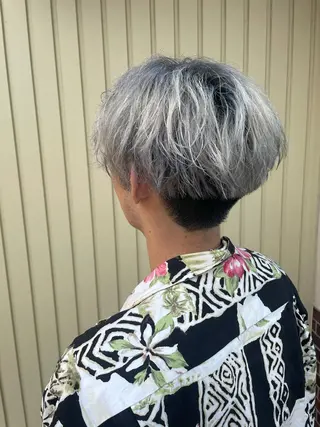 カラー メンズ ケアブリーチ /髪質 改善/古橋圭史郎のヘアスタイル