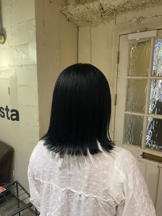 ミディアム カラー 縮毛矯正 /艶カラー risako🫧のヘアスタイル