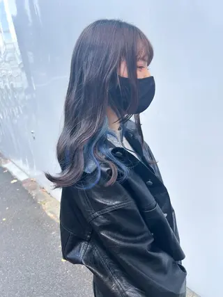 セミロング カラー 🦋ブリーチ/カラー 専門Aya💖のヘアスタイル