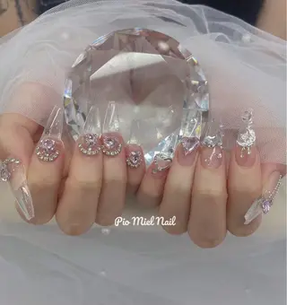 ネイル momo 長さだしのネイルデザイン